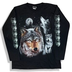 Vintage Y2K Wolf Long Sleeve